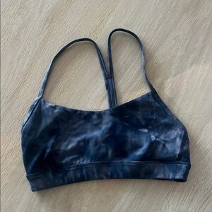 Lululemon Athletica Black Tie-Dye Sports Bra
